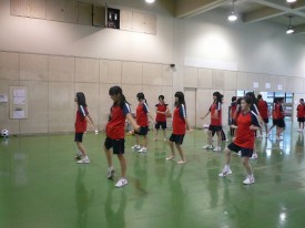 ダンスの練習中 ダンスの練習中