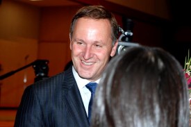 ニュージーランドのジョン・キー首相 ニュージーランドのジョン・キー首相