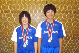 銀メダル及び今枝・三田両選手 銀メダル及び今枝・三田両選手