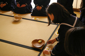 中学 茶道授業 中学 茶道授業