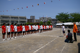 ハンドボール部の壮行会 ハンドボール部の壮行会