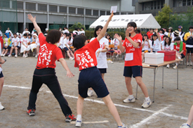 先生との障害物レース