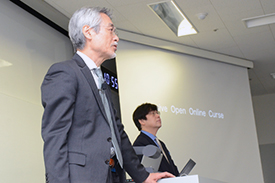 富士見丘学園大島教頭先生と、本校の江川教頭