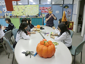 ハロウィン仮面作り