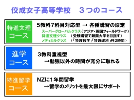 3つのコース
