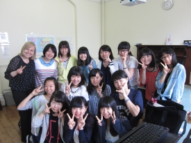 語学学校にて