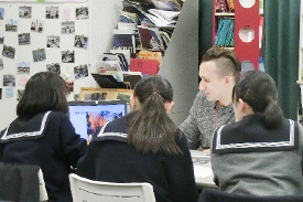 スーパーグローバルクラス2期生 大学院留学生との交流